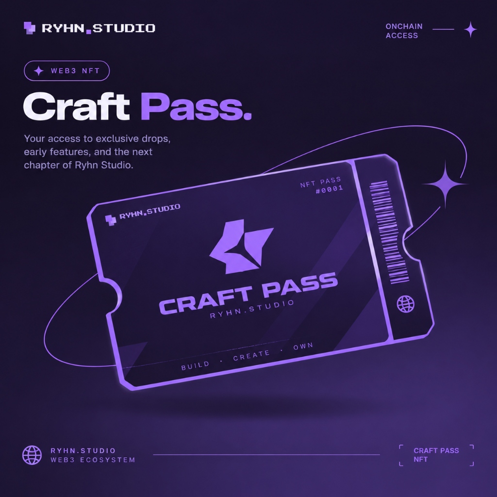Ryhn Studio Craft Pass Genesis Card
